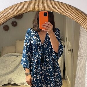 Rachel Zoe mini dress S teal (blue/green)